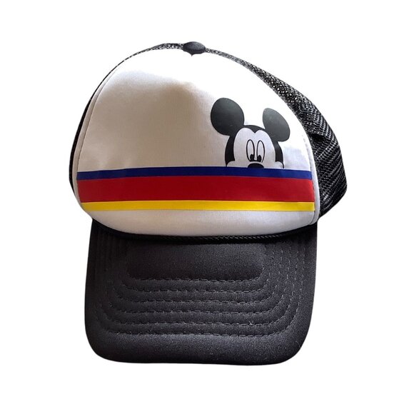 Mickey Mouse Men Trucker Hat Cap Stripes Dalix H-066 Adjustable Snapback - Picture 4 of 7